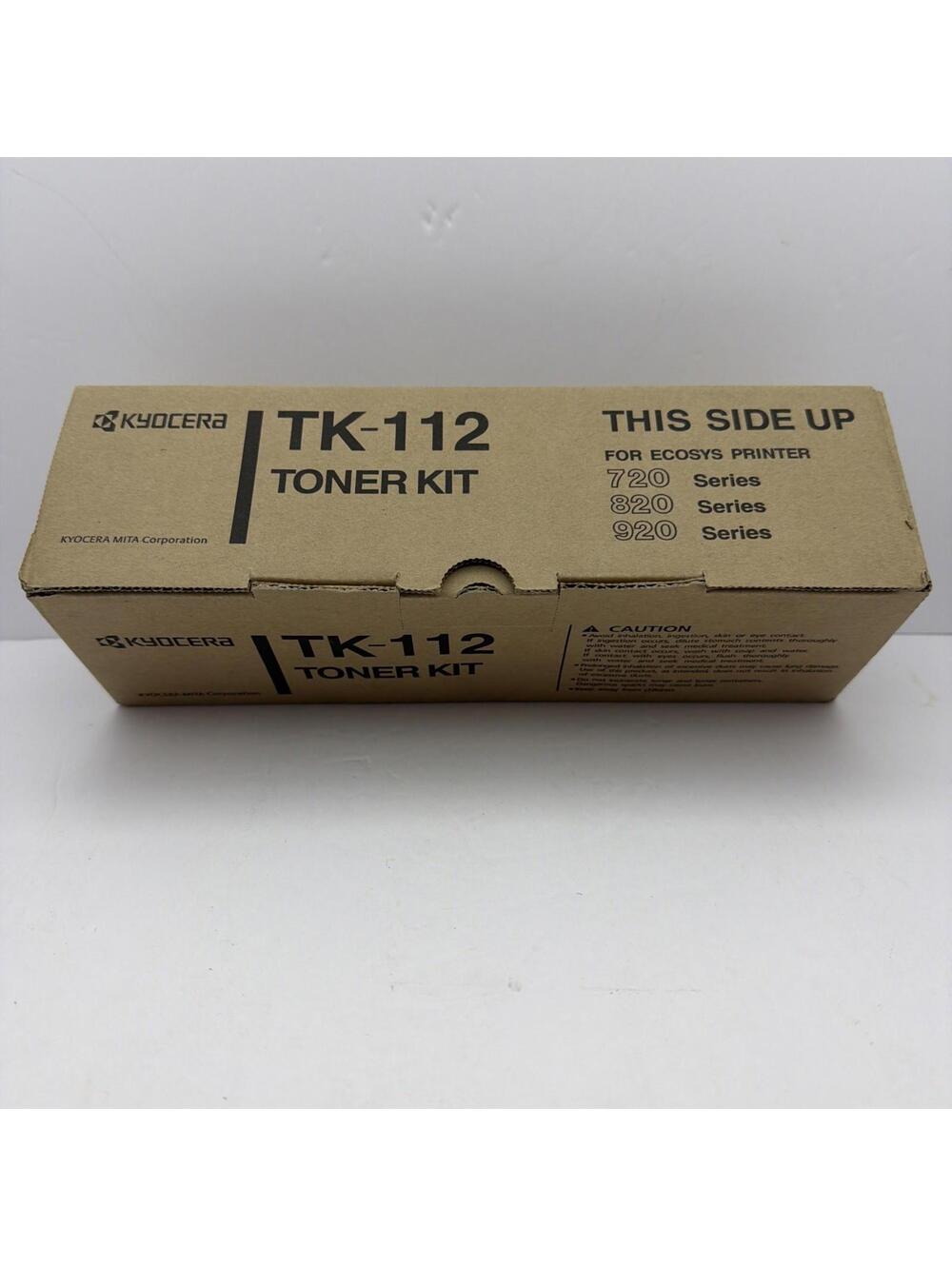 Genuine Kyocera TK-112 / TK112 / 1T02FV0US0 Black Toner for 720/820/920 (6K YLD)